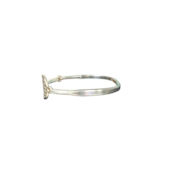 Vtg Signed JWK Mexico 925 Silver Tennis Racket Bracelet 2.8mm Band Hinged 7” - Picture 8 of 15